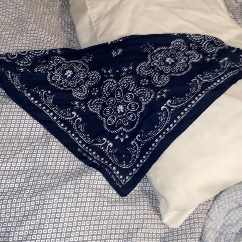 Navy blue bandana